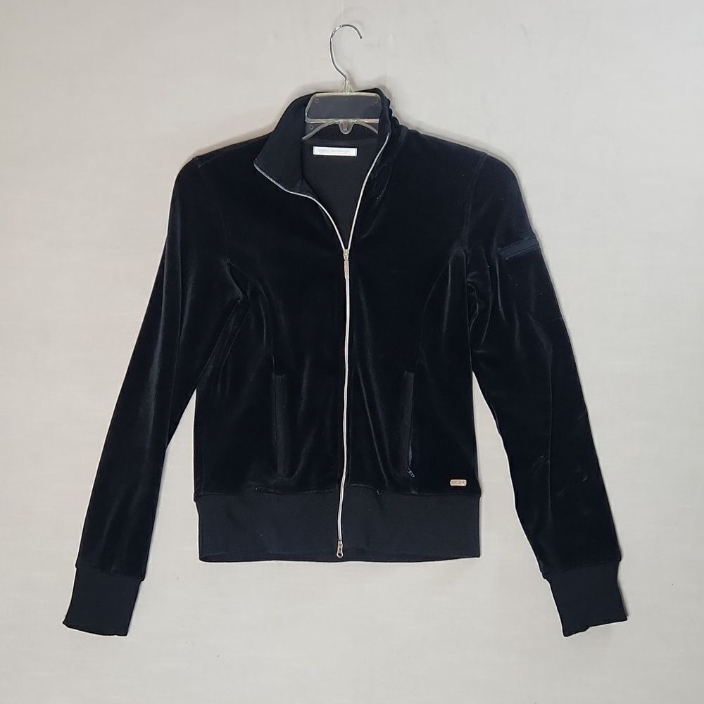 Axcelerate by Speedo Black Velour Track Jacket
